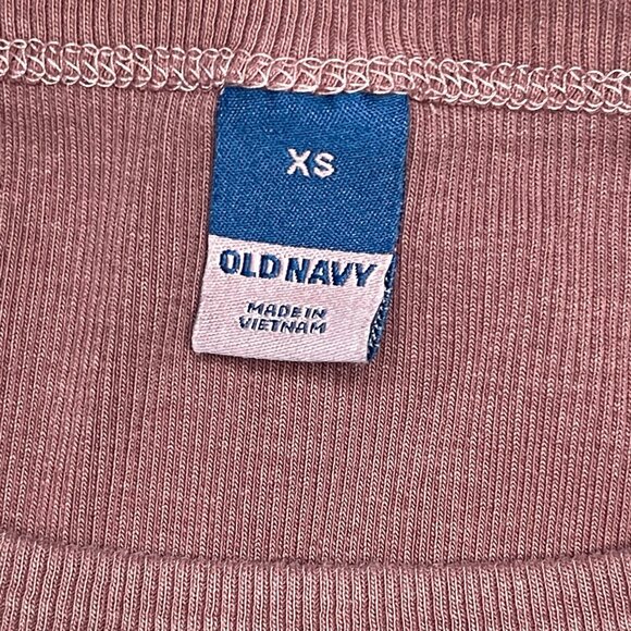 Old Navy XS Ribbed Sleeveless Bodycon Dress Maxi Brown Stretch Slit Casual Long - Picture 7 of 8